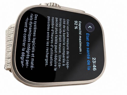 Apple Watch Ultra 2 – 49 mm – Titane – GPS + Cellular – Très bon état – Batterie 92% – 3 bracelets 