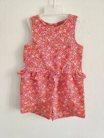 Combishort Bébé Fille 18 Mois Manches Zéro 100% Polyester Été Léger Mignon