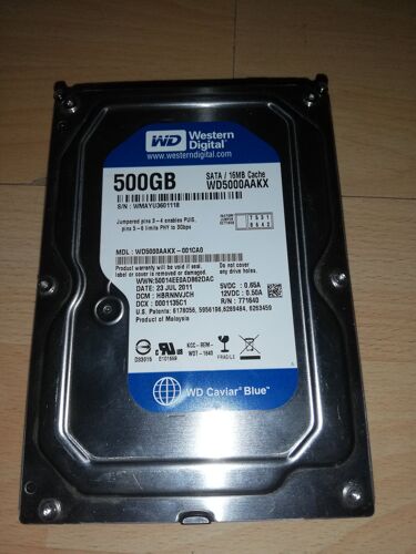 Disque dur DD WD Western Digital 500GB WD5000AAKX Caviar Blue
