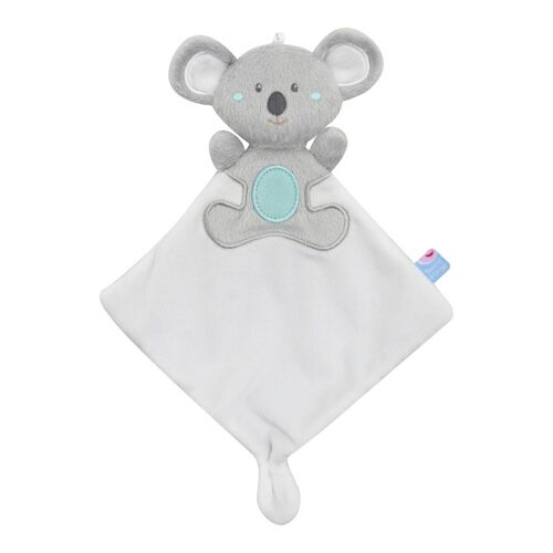 Peluche doudou koala gris bleu et blanc sucre d'orge