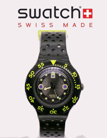 1992 Montre Swatch Scuba 200 Made In Swiss 200m Numéro De Série S208 Vintage