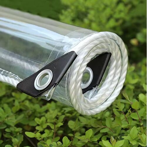 Bâche Transparente Pvc 3 × 5 M – Imperméable Avec ?illets