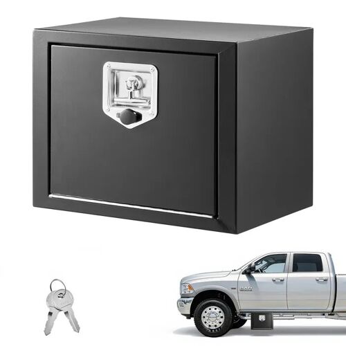 Boîte à Outils en Acier 457x356x305 mm-Duoku-Coffre de Rangement sous Châssis ou Plateau, Idéal pour Camionnettes