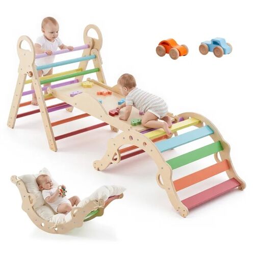 Triangle D'escalade Multifonction 9 En 1-Duoku- Idéal Pour Développer La Motricité Des Bébés Et Enfants En Intérieur