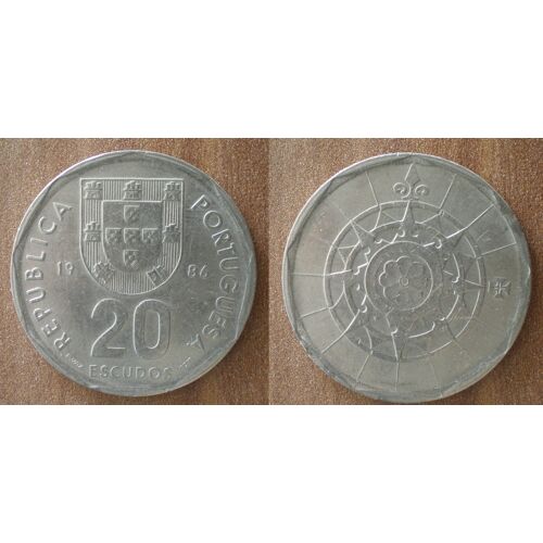 Portugal 20 Escudos 1986 Piece