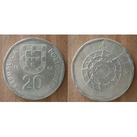 Portugal 20 Escudos 1986 Piece