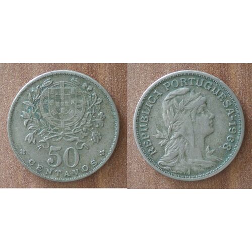 Portugal 50 Centavos 1968 Escudos Piece Escudo