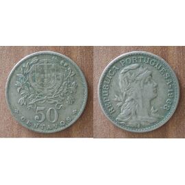 Portugal 50 Centavos 1968 Escudos Piece Escudo
