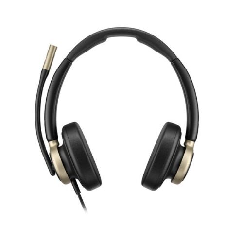HP Poly Mission 825 - Mission 800 Series - micro-casque - sur-oreille - filaire - Suppresseur de bruit actif - USB-A, USB-C - noir - Certifié pour Microsoft Teams, Works With Chromebook Certified, certifié Zoom, Certifié Google Meet