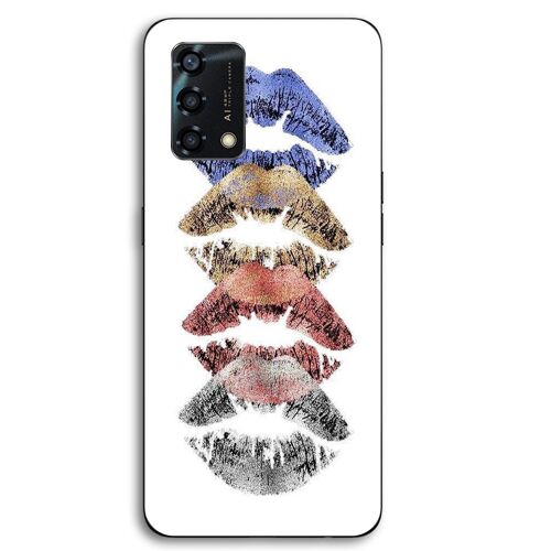 Coque Pour Oppo A95 Bouche lèvres colorés Maniacase