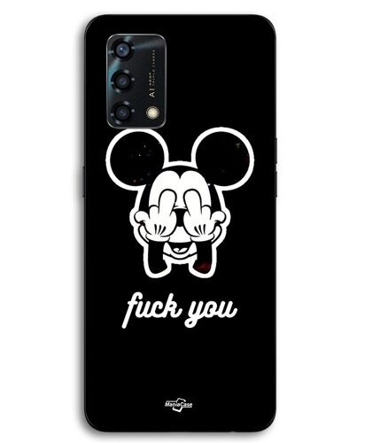 Coque Pour Oppo A95 Mickey FY noir et blanc Maniacase