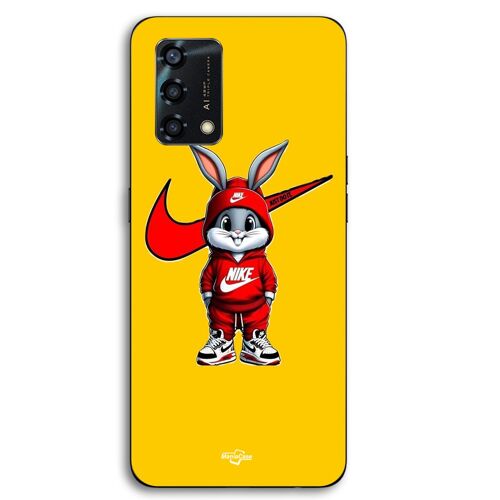 Coque Pour Oppo A95 Mini bugs bunny nike logo just do it fond orange Maniacase