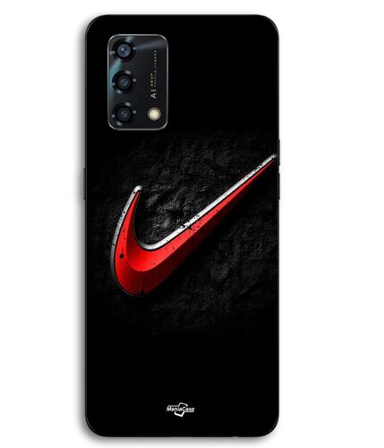 Coque Pour Oppo A95 Nike logo rouge fond noir Maniacase
