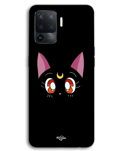 Coque Pour Oppo A94 Chat noir Luna Sailor Moon Maniacase
