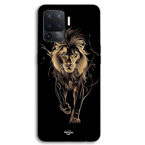 Coque Pour Oppo A94 Lion marche de l'âme avec aura Maniacase