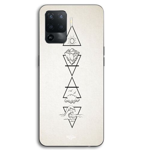 Coque Pour Oppo A94 Les 4 éléments sacrés spirit Maniacase
