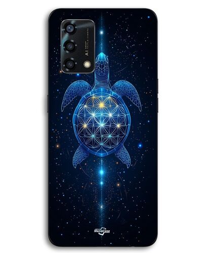 Coque Pour Oppo A95 Tortue cosmique sacrée fleur de vie Maniacase