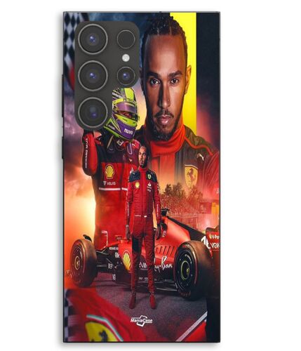 Coque Pour Samsung Galaxy S23 Ultra Lewis Hamilton Scuderia Ferrari F1 officiel Maniacase