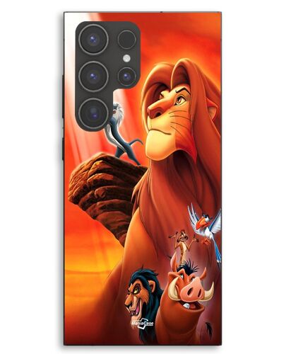Coque Pour Samsung Galaxy S23 Ultra le roi lion film Disney Simba Nala Mufasa Maniacase