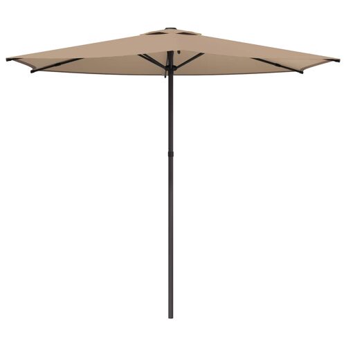 Vidaxl Parasol De Jardin 270 X 270 Cm Polyester Rectangulaire Taupe