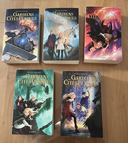 Lot 5 Livres Gardiens Des Cités Perdues (Tomes 1 À 5) Grand Format – Shannon Messenger