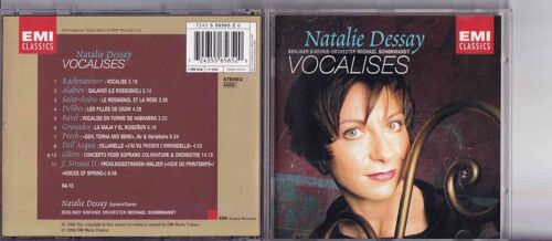 Vocalises (Natalie Dessay) 1998 - Alabiev / Delibes / Dell' Acqua / Glière / Granados / Proch / Rachmaninov / Ravel / Saint-Saëns / Strauss Ii J.