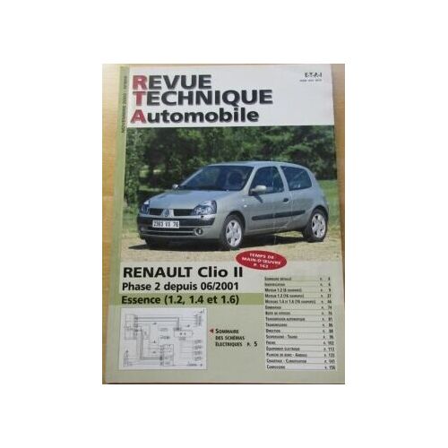 Revue Technique Automobile - N°666 - Novembre 2003 - Renault Clio Ii
