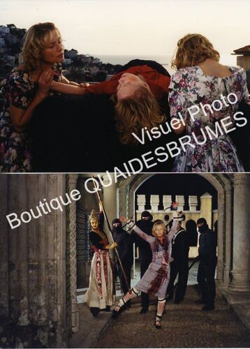 Deux : Jeu De 4 Photos Argentiques D'Exploitation Cinématographique - Format 12x17,5 Cm -De Werner Schroeter Avec Isabelle Huppert, Bulle Ogier, Manuel Blanc, Arielle Dombasle, Robinson Stévenin -2002
