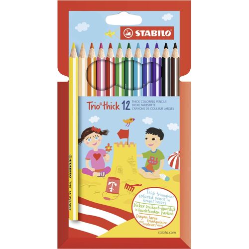 Stabilo Trio Thick Multicolore 12 Pièces
