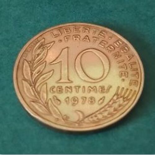 Pièce De Monnaie De 10 Centimes Marianne Année 1978 En Cupro-Aluminium-Nickel En Bon État