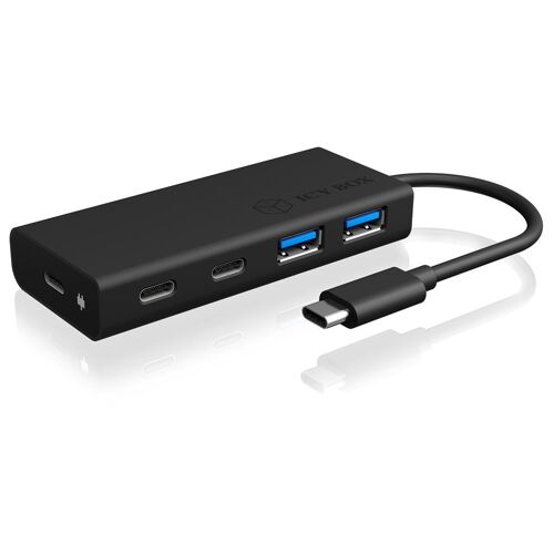 ICY BOX IB-HUB1426-CPD USB 3.2 Gen 1 (3.1 Gen 1) Type-C 5000 Mbit/s Noir