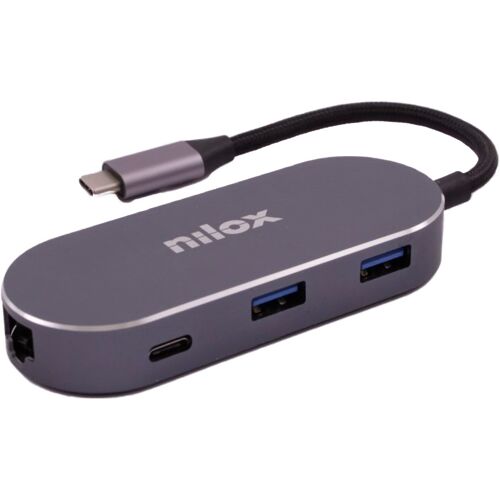 Nilox MINI DOCKING STAT HDMI 3USB PD ETH USB Type-C 0 Mbit/s
