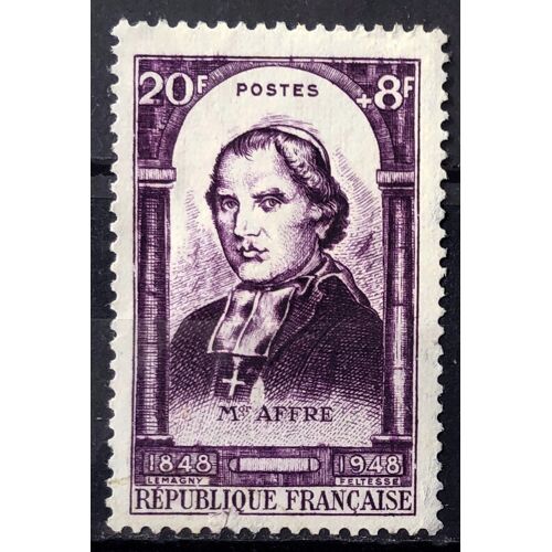 Centenaire Révolution 1848-1948 - Affre 20f+8f Violet (Très Joli N° 802) Obl - France Année 1948 - Brn83 - N33298