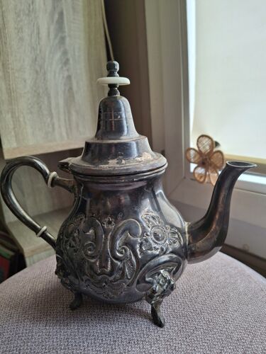 Théière Marocaine "Et- Taj" Métal Argenté