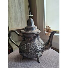 Théière Marocaine "Et- Taj" Métal Argenté