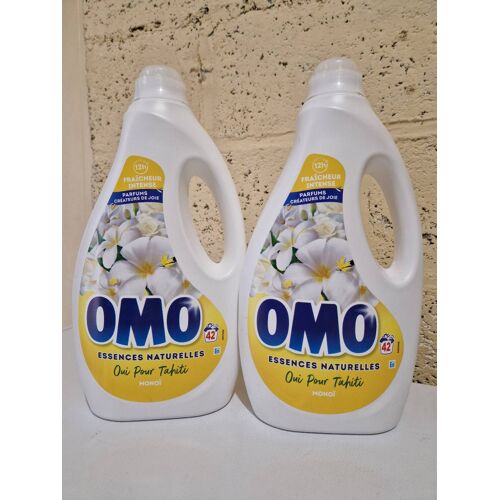 Lot De 2 Lessive Liquide Omo Monoï 2x42 Lavages