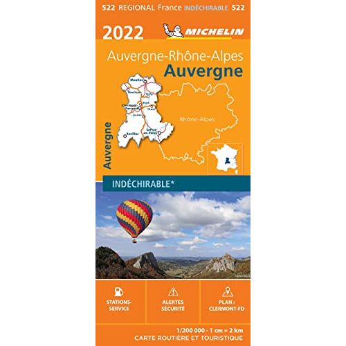 Carte RéGionale Auvergne 2022