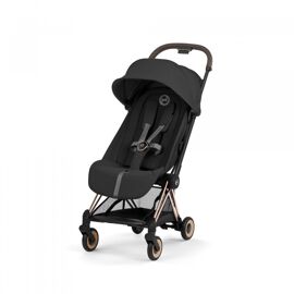 Poussette Compacte Voyage Coya 2 Confort Châssis Rosegold Sepia Black