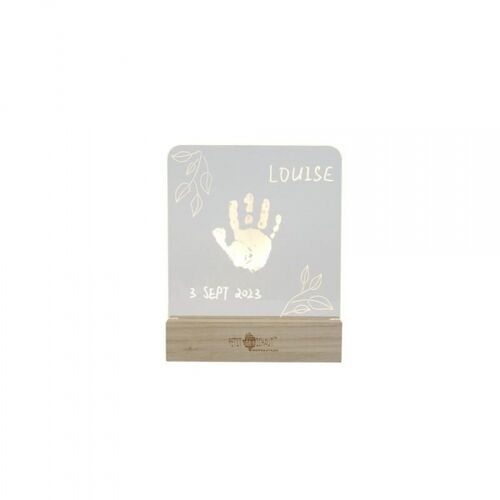 Cadre Empreinte Lumineux Chambre Bébé Bois Olive Tree