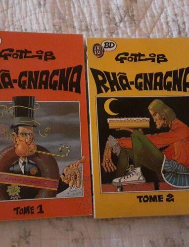 Lot De 2 Bd Format Livre De Poche Rhâ-Gnagna, Tome 1 Et 2 Par Gotlib, Comme Neuves
