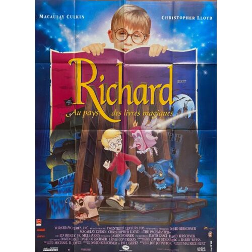 Richard Au Pays Des Livres Magiques - Affiche Originale De Cinéma - Format 120x160 Cm - De Joe Johnston Avec Macaulay Culkin, Christopher Lloyd, Mel Harris - Année 1994