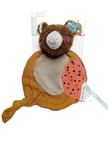 Peluche doudou ours marron moulin roty collection les jolis trop beaux