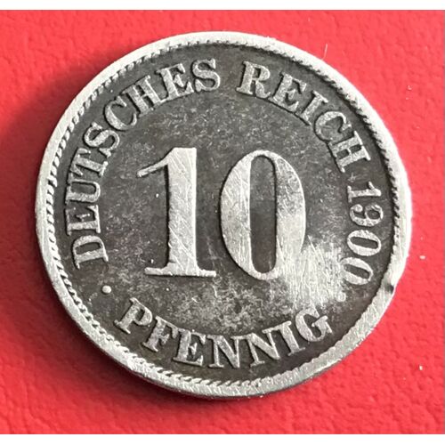 10 Pfennig - Wilhelm I I - 1900 A - Allemagne