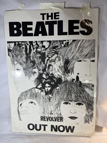 Rare Affiche Beatles Revolver Grand Format 91 X 65 Cm