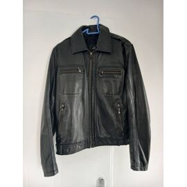 Blouson En Cuir Véritable Redskins - Modèle New Christiano - Taille L