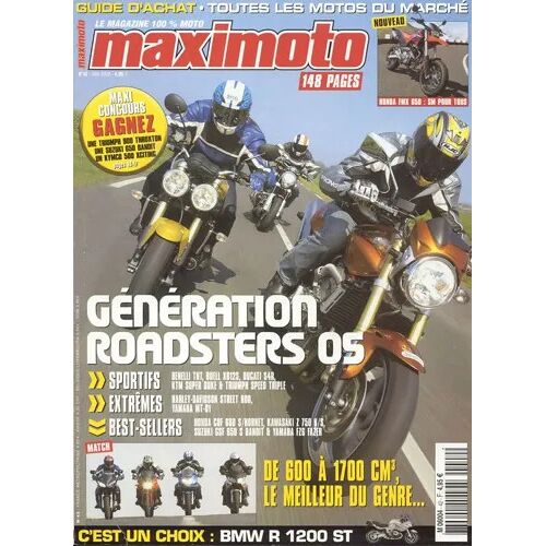 Maximoto 42 De 2005 Kawasaki Kle500,Honda Fmx650,Suzuki Drz400sm,Moto Guzzi Breva V1100,Honda Cbf600s,Kawasaki Z750s,Suzuki Gsf650s Bandit,Yamaha Fz6 Fazer,Honda Cb600f Hornet,Kawasaki Z750,Harley Vrs