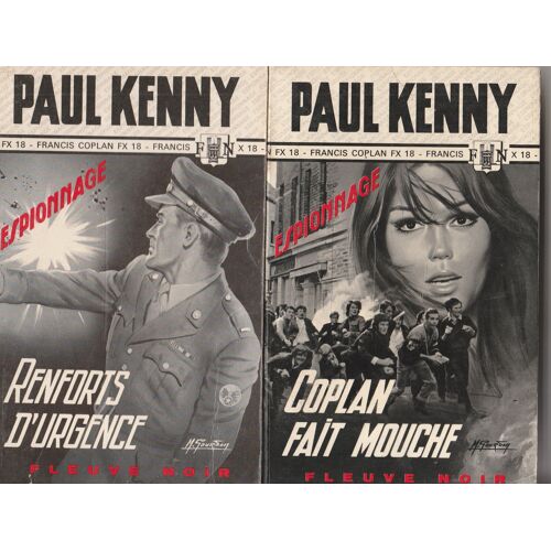 2 Paul Kenny - Coplan X18 Fait Mouche - 826 1970 - Renforts D Urgence 077 1955 228 Et 232 Pages In-12 Couvertures Gourdon