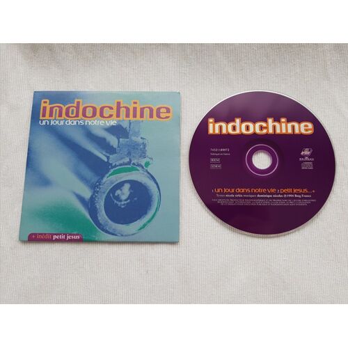 Indochine Cd Single 2 Titres + 1 Caché Un Jour Dans Notre Vie