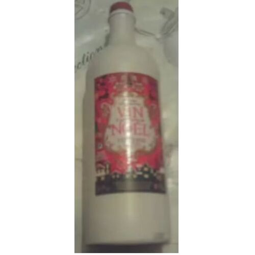Bouteille Vide - En Céramique - " Vin De Noël " - " Védrenne " - 750 Ml