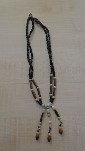 Collier De Perles Marron
